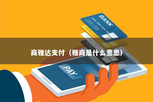 商雅达支付(雅商是什么意思)