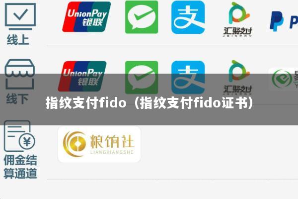 指纹支付fido(指纹支付fido证书)