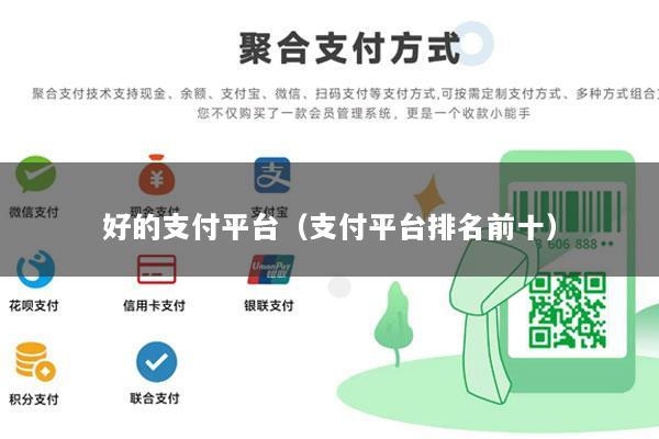 好的支付平台(支付平台排名前十)