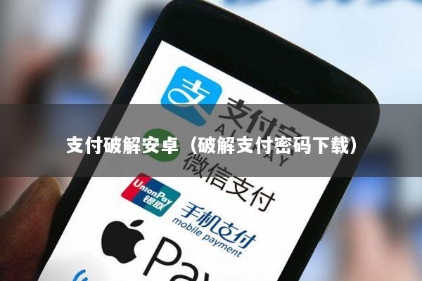 支付破解安卓(破解支付密码下载)